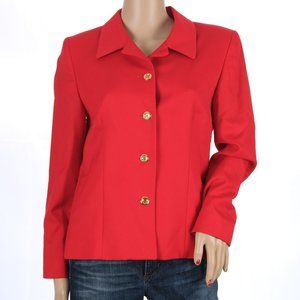 Pendleton Red Blazer 100% Wool Size 8